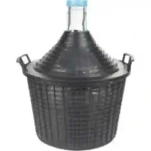Vinballon 10 L i plastikkurv