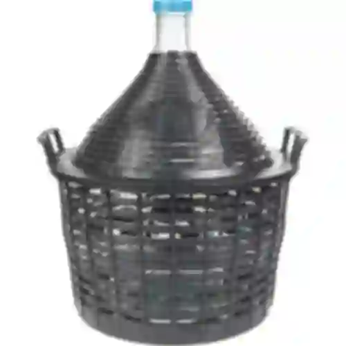 Vinballon 20 L i plastikkurv