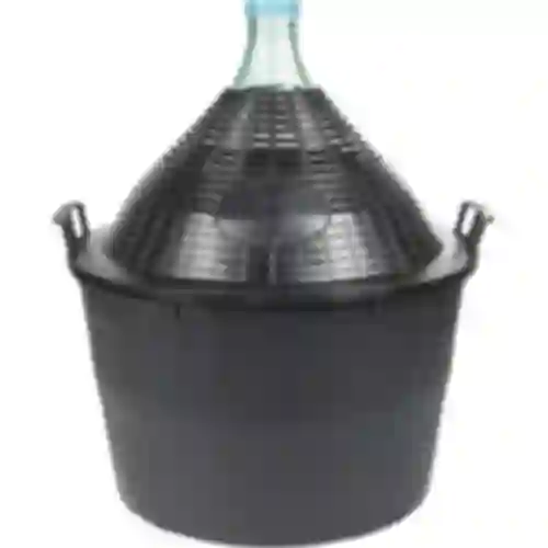 Vinballon 34 L i plastikkurv