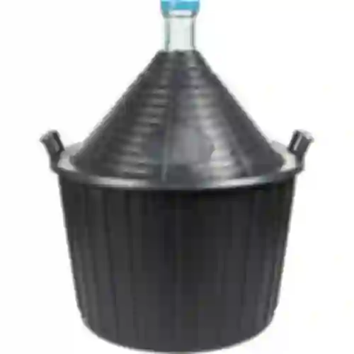 Vinballon 54 L i plastikkurv