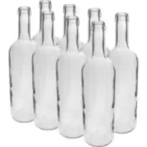 Weinflasche 0,75 L hvid – Pakke med 8 stk.