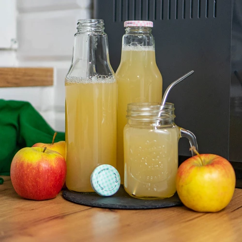 TO flaske til juice 750ml med låg fi43 - 6 stk. - 5