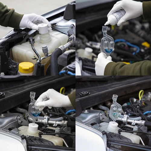 Topstykke pakningstester - 6 adaptere, 100 ml væske - 5