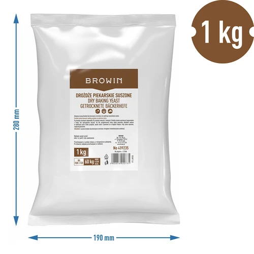 Tørret bagegær, 1 kg - 4