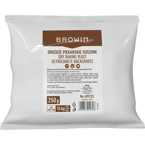 Tørret bagegær, 250g - 2