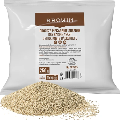 Tørret bagegær, 250g  - 1 