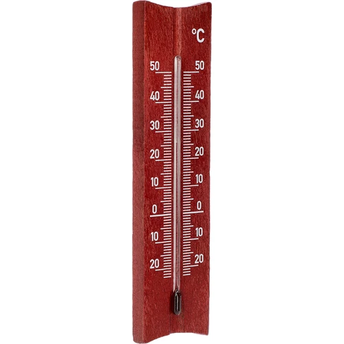 Trærumtermometer (-20 til +50°C), mahognifarve, 15 cm - 2
