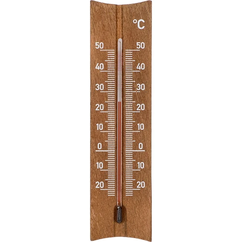 Trærumtermometer (-20 til +50°C), mørkebrun, 15cm  - 1 
