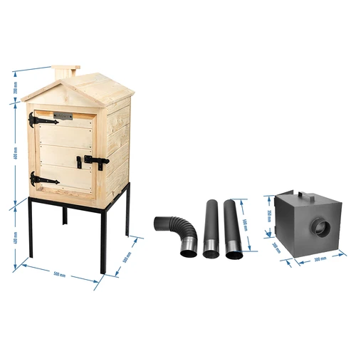Trærygeovn 60 cm, med ildsted - 6