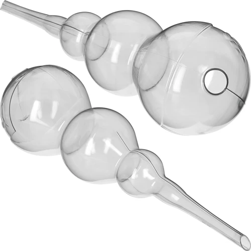 Tredobbelt vandingskugle (trekammer), gennemsigtig farveløs, 600 ml - 2