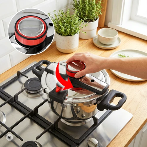 Trykkoger i rustfrit stål, 6 L - 5