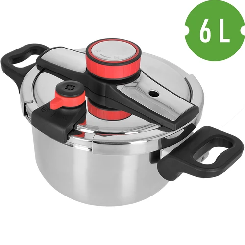 Trykkoger i rustfrit stål, 6 L - 3