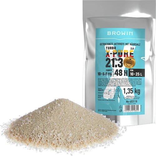 Turbo-Gær X-Pure 21,3 %, 10x25L - 1,35kg - 2