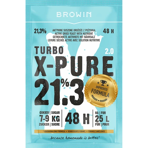 Turbo Gær X-Pure 21,3% 48h, 25 L  - 1 