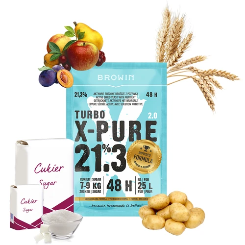 Turbo Gær X-Pure 21,3% 48h, 25 L - 4