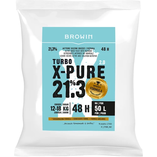 Turbo Gær X-Pure 21,3%, 50 L  - 1 