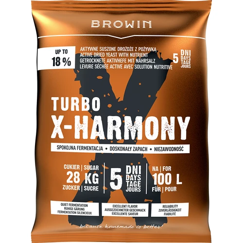 Turbo X-Harmony Gær 18%, 100 L, 360g  - 1 