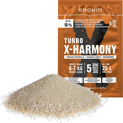 Turbo X-Harmony Gær 18%, 25 L, 138 g - 3