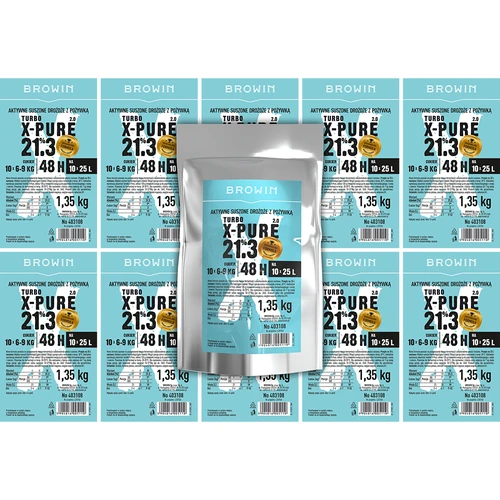 Turbo X-Pure gær 21,3%, 10 x 25 L, 1,35 kg - 5