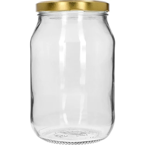 Twist-off-glas 1,7 L med gyldent låg fi 100/6, 1 stk. - 2
