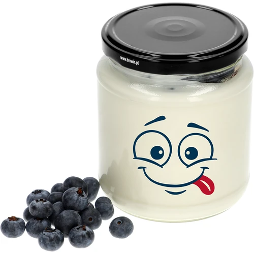 Twist-off krukke 580ml med tryk Smiley og låg fi 82/6 - 3 stk. - 4