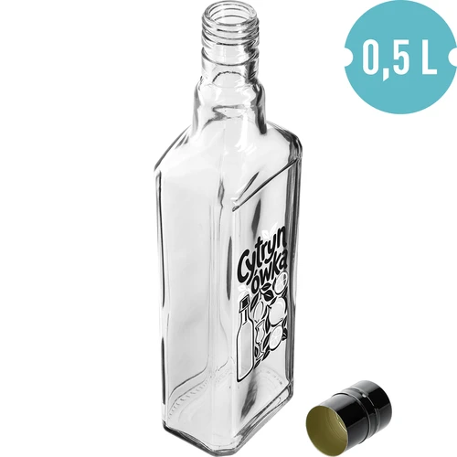 Tynktura-flaske 500 ml med trykket „Cytrynówka” og skruelåg - 2