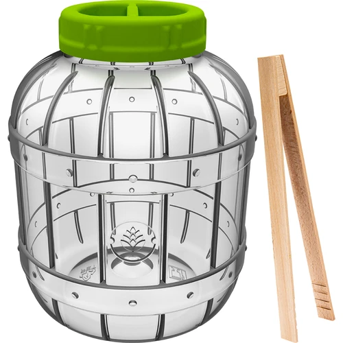 Ubrudt, multifunktionel syltetøjsglas + tang, 5L  - 1 