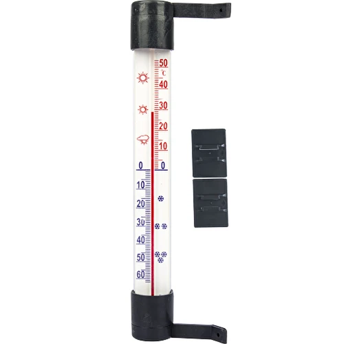 Udendørs termometer antracit (-60°C til +50°C) 23cm  - 1 