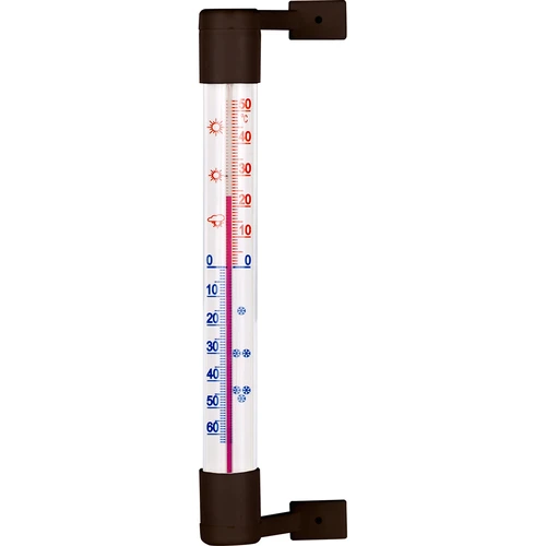 Udendørs termometer brun (-50°C til +50°C) 18cm  - 1 