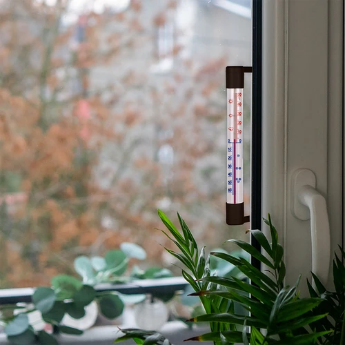 Udendørs termometer brun (-50°C til +50°C) 18cm - 7