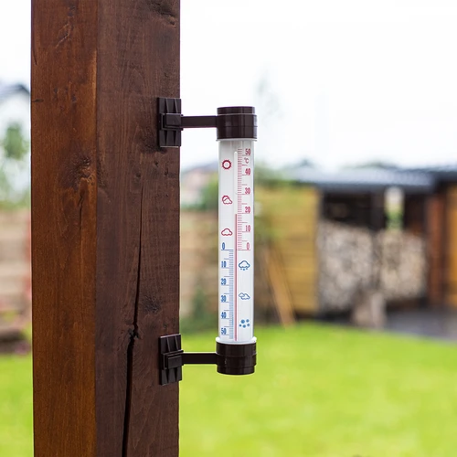 Udendørs termometer brun (-50°C til +50°C) 27cm - 2