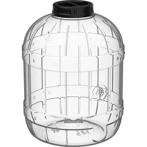 Uknuselig, multifunktionel krukke med sort låg, 15L - 2
