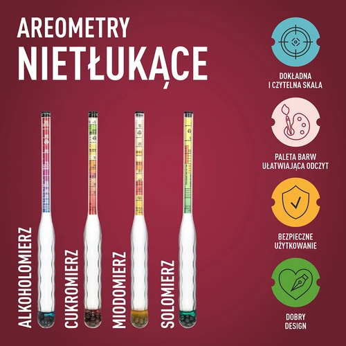 Uknuseligt salinometer med prøverør, måleområde: 0–300 g salt/L - 7