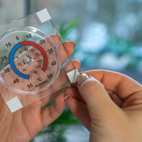 Universal transparent termometer, selvklæbende (-50°C til +50°C) - 6
