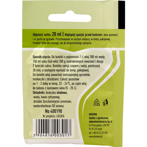 Universal vingær, 20 ml - 2