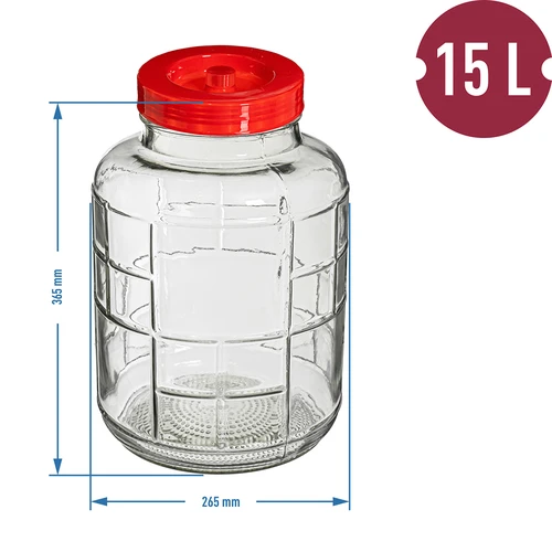 Universel glaskrukke 15 L - 6