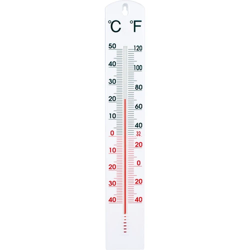 Universel hvid termometer (-40°C til +50°C) 40cm  - 1 