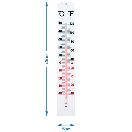 Universel hvid termometer (-40°C til +50°C) 40cm - 2