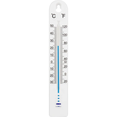 Universel termometer (-30 til +50°C), 17 cm, hvid  - 1 