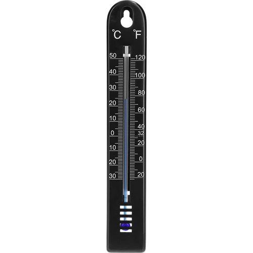 Universel termometer (-30 til +50°C), 17 cm, sort  - 1 