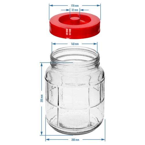 Universelt glas 5 L - 6