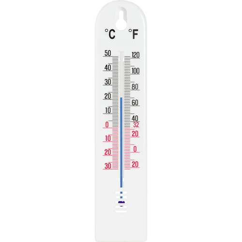 Universelt hvidt termometer (-30°C til +50°C) 20cm  - 1 