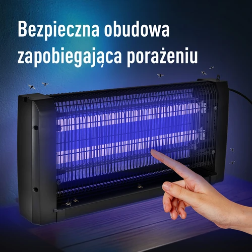 UVA insektdræberlampe 20 W, sort - 7