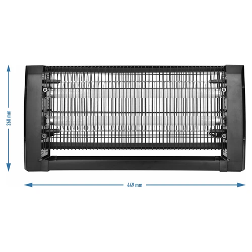 UVA insektdræberlampe 20 W, sort - 4