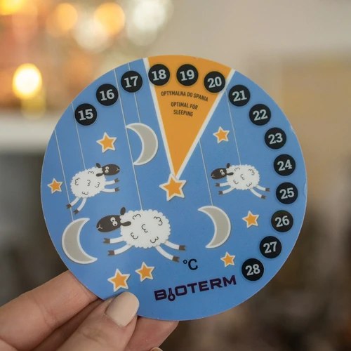 Værelse termometer, flydende krystal, børne Ø 11cm - 3