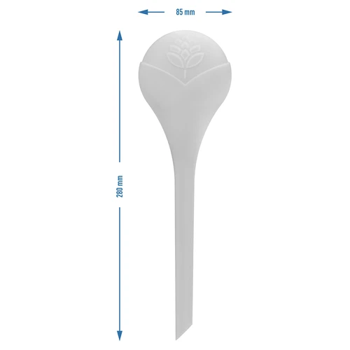 Vandingskugler til planter, hvide halvgennemsigtige med prop, 400ml, 4 stk. - 7