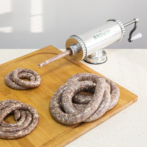 Vandret pølsestopper 1,5 kg med silikonestempel - 14