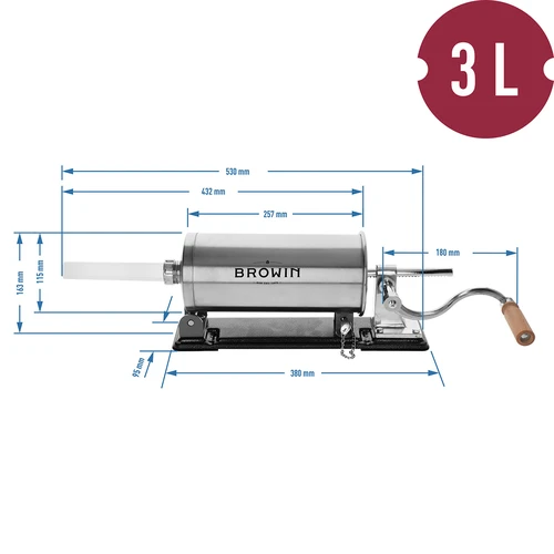Vandret pølsestopper 3 kg - 11