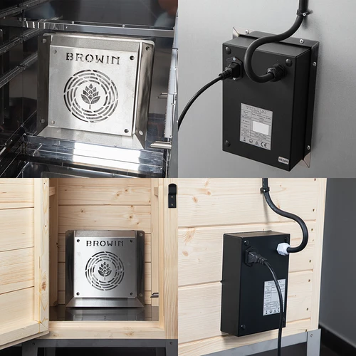 Varmelegememodul med blæser, 1,5 kW – til have-røgeovne - 5