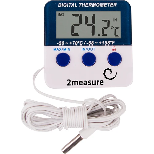Vejrstation – elektronisk, sonde, hvid  - 1 